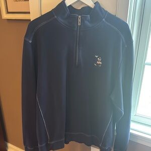 Tommy Bahama Mickey Mouse Blue Half-Zip Pullover.  Never worn, no tags.